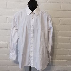 Charles Tyrwhitt 17 Neck Button Down Striped